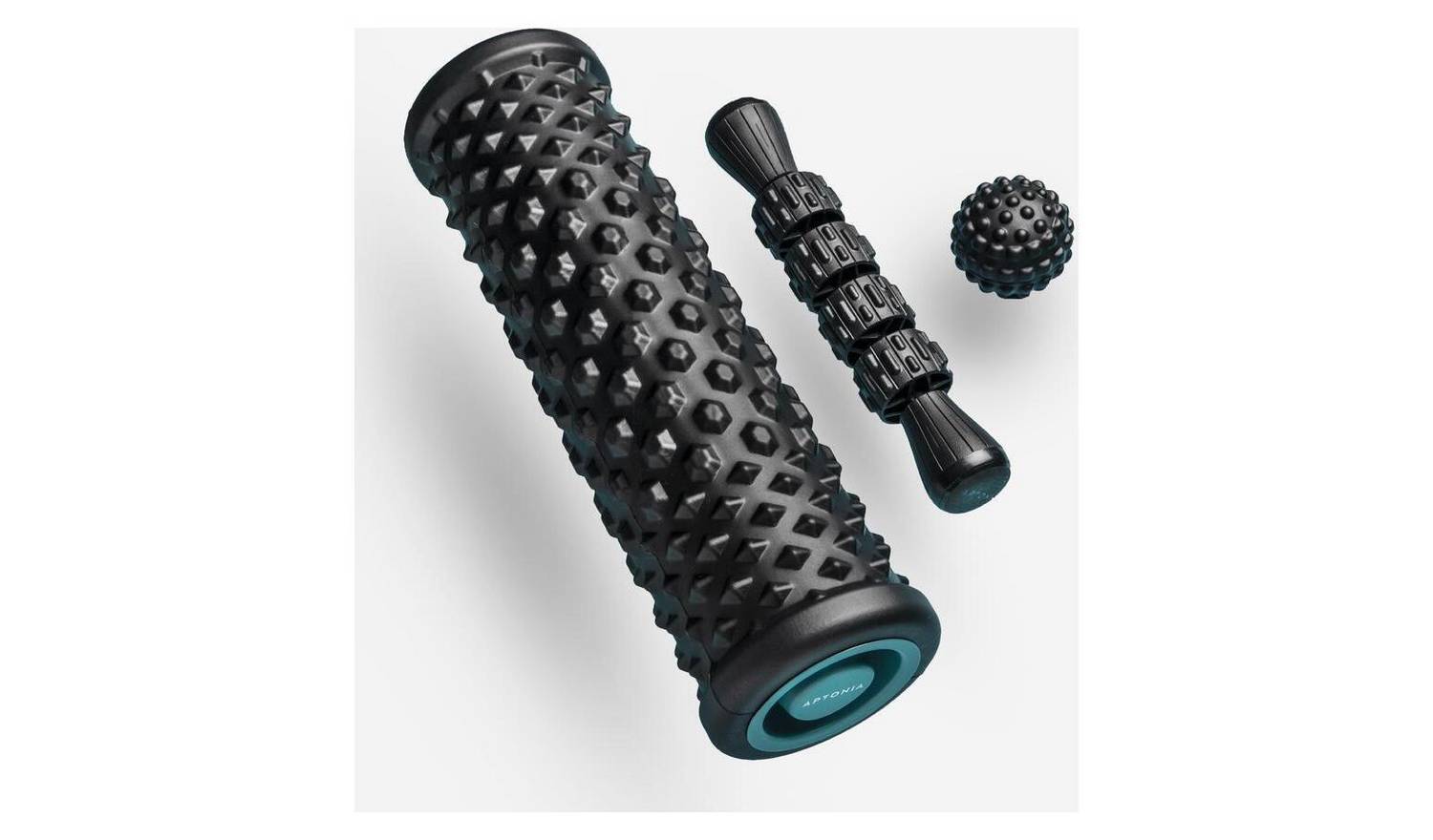 Decathlon Massage Kit: Massage Roller, Ball and Stick