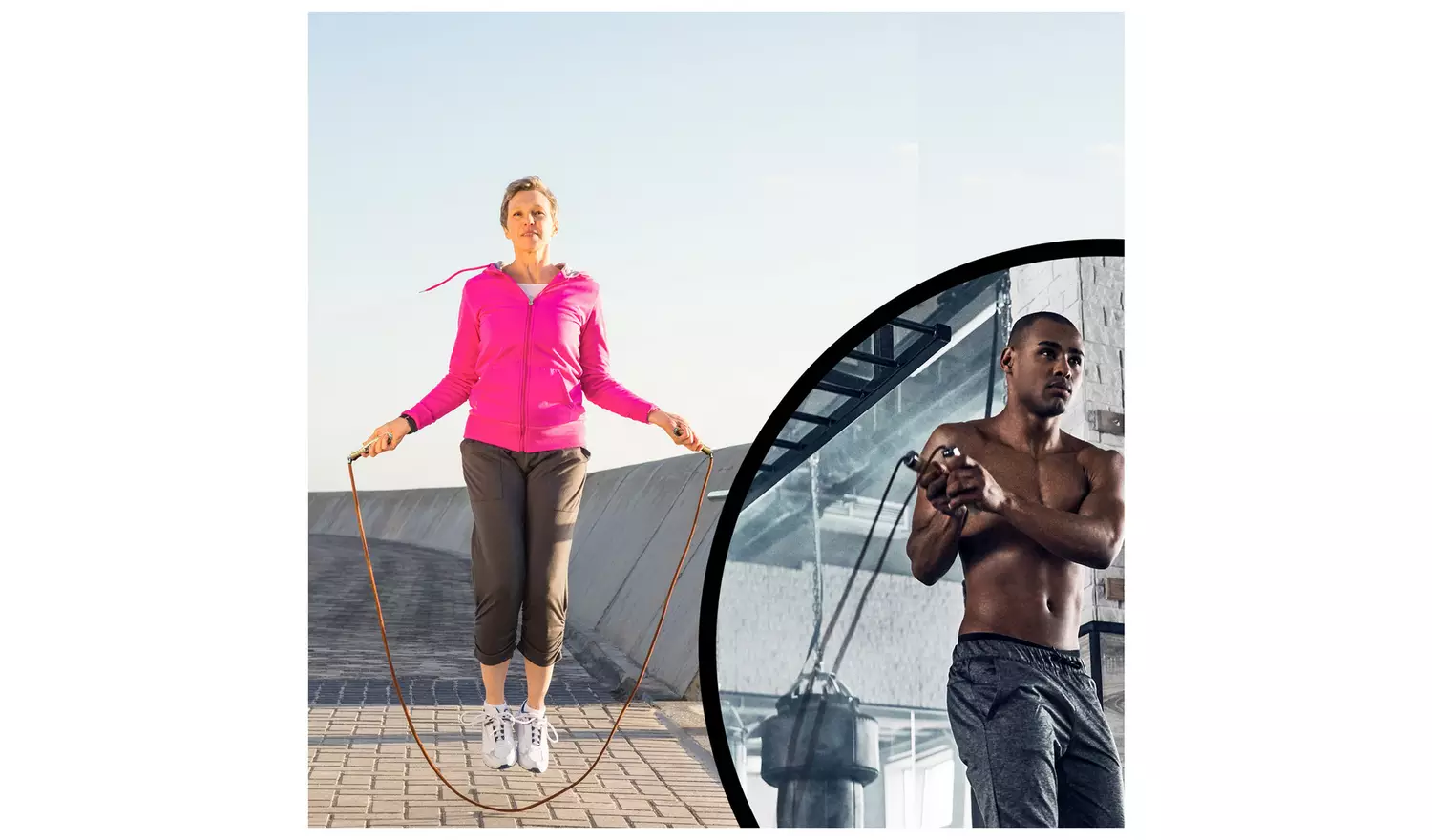 RDX Weighted Leather Skipping Rope