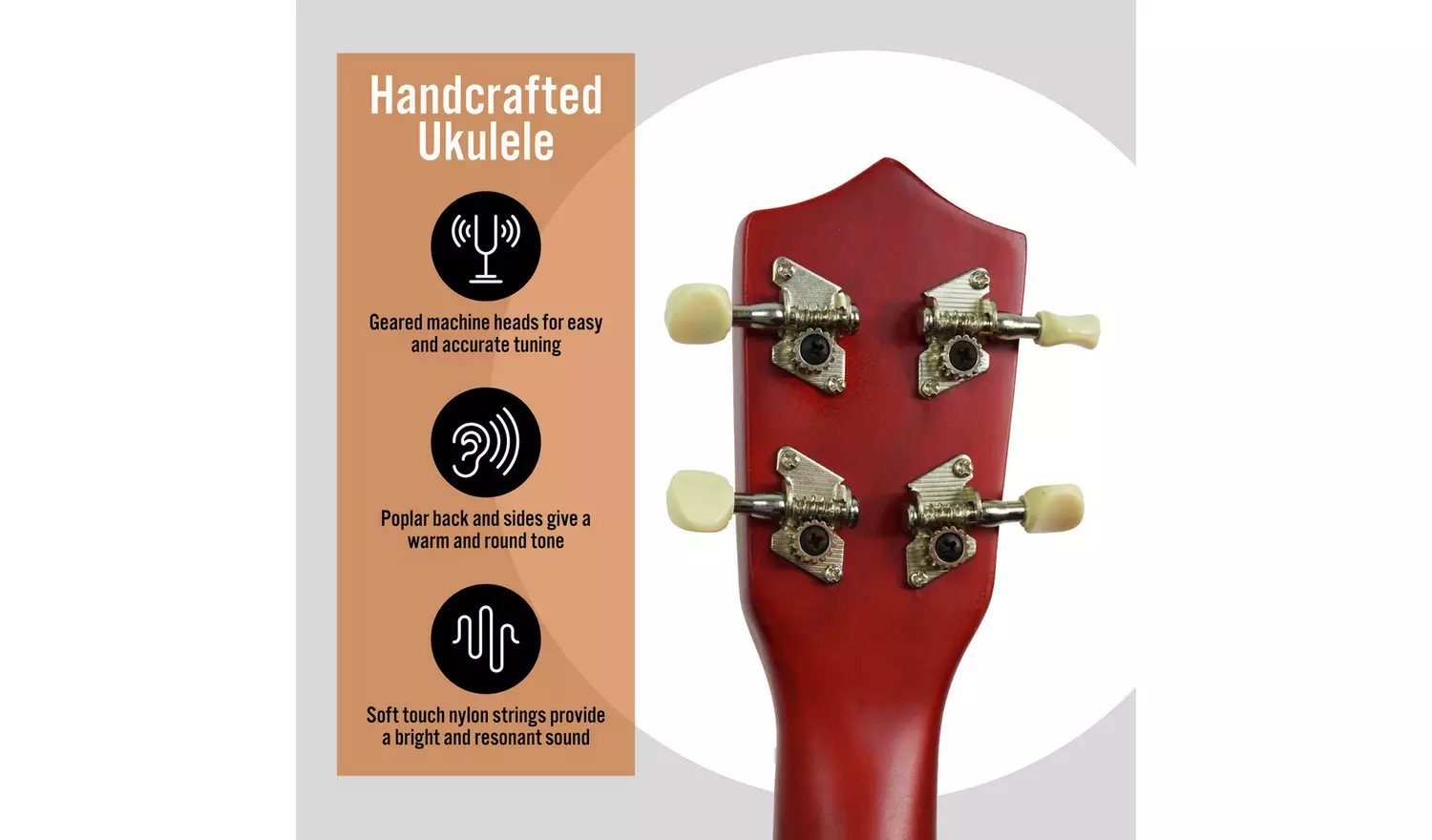 3rd Avenue Soprano Ukulele 21-Inch Beginner Pack - Natural