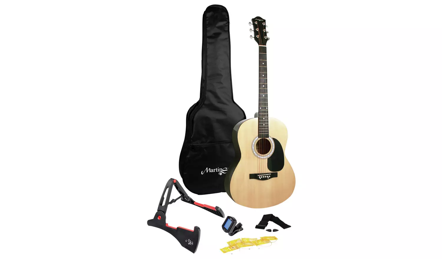 Martin Smith Full Size Acoustic Guitar and Accessories