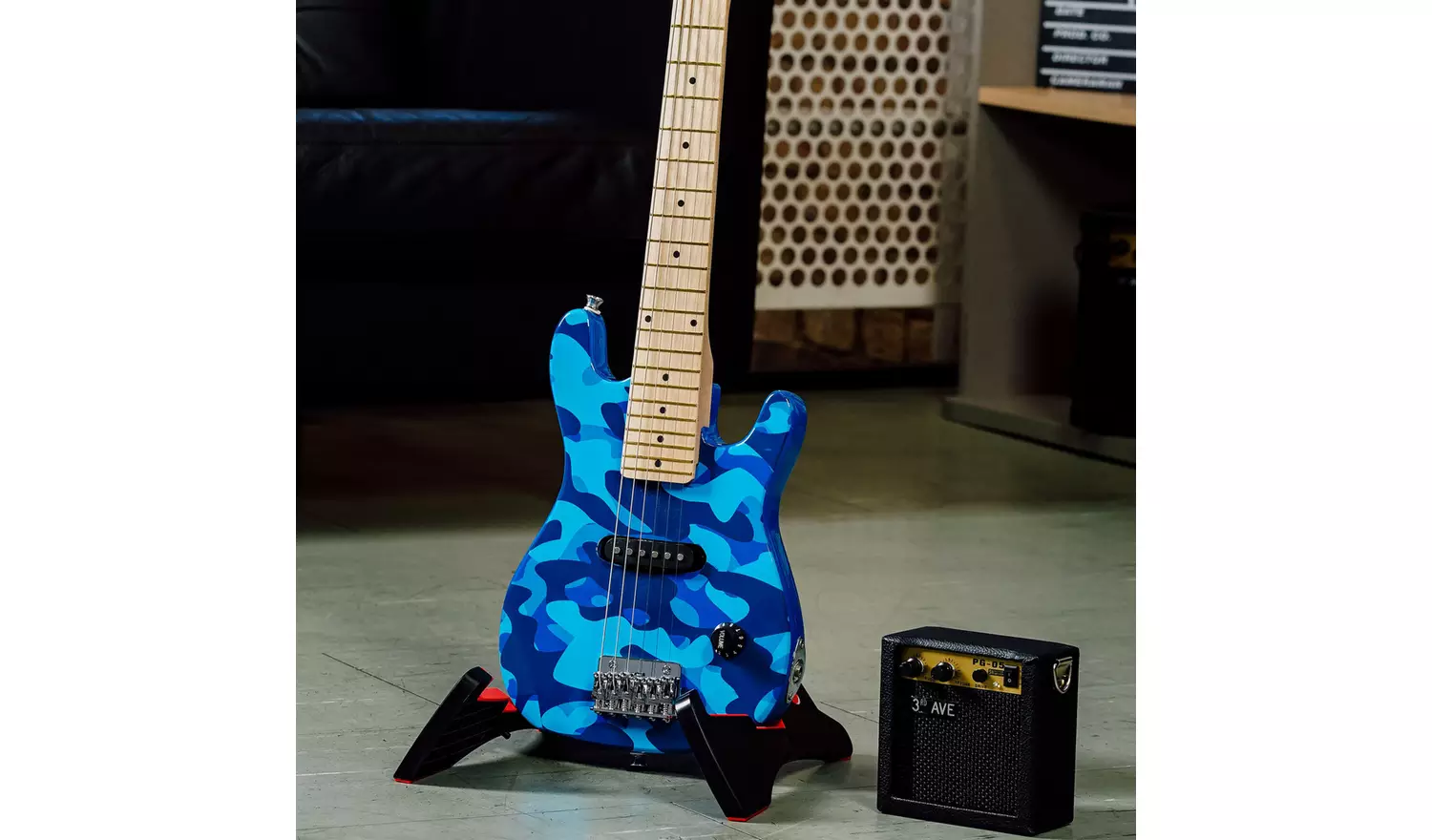 3rd Avenue 1/4 Size Kids Electric Guitar Pack - Camouflage