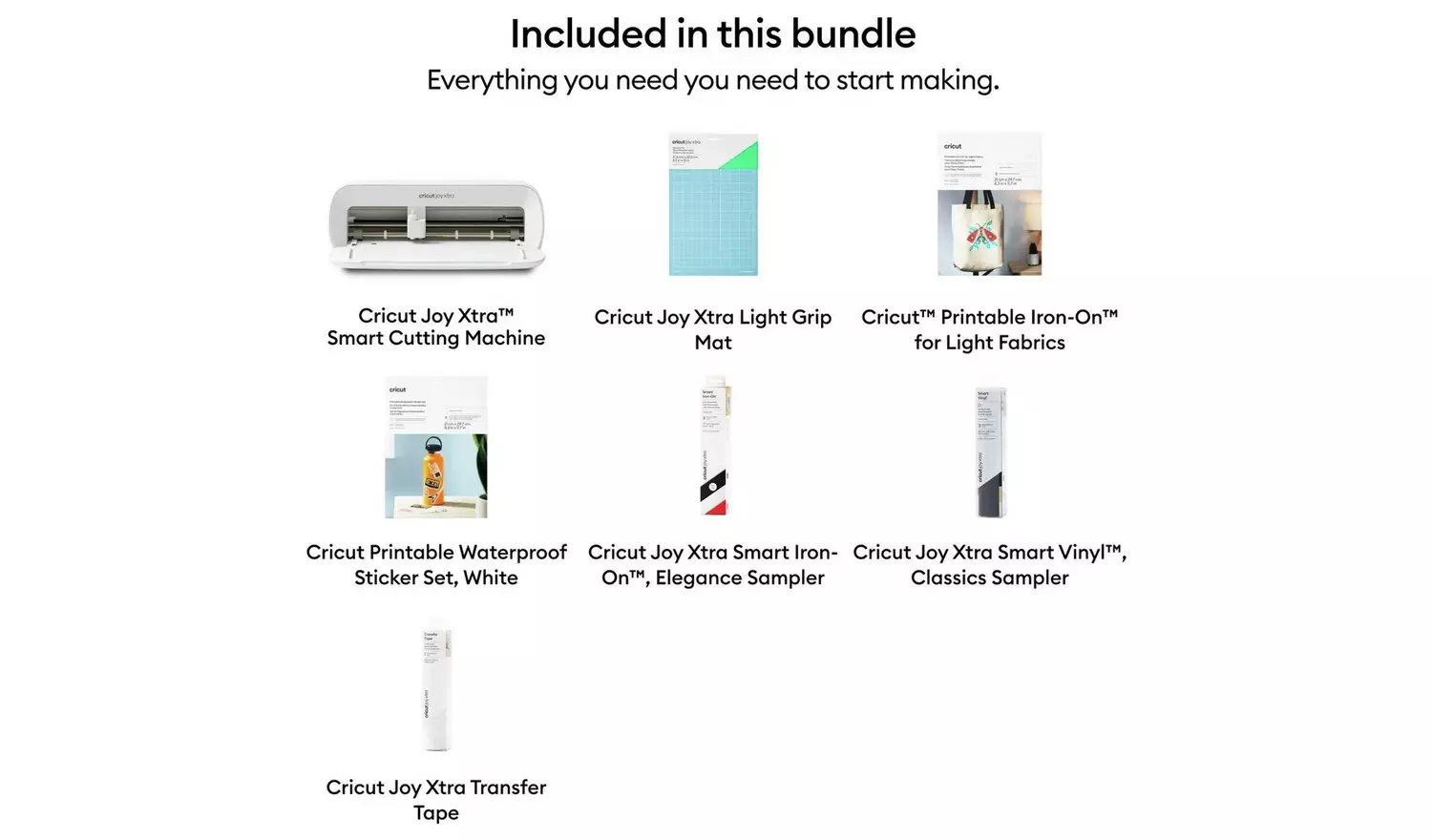 Cricut Joy Xtra Starter Pack