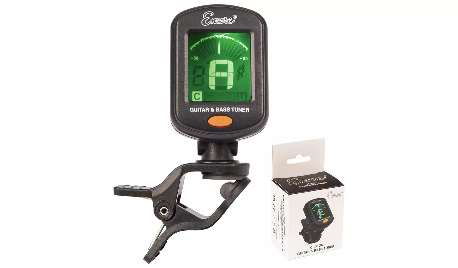 Encore E40 Full Size Bass Guitar Pack - Black