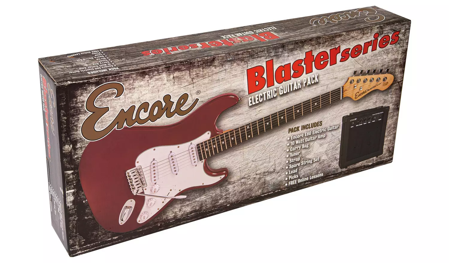 Encore E60 Full Size Electronic Guitar Pack - Sunburst