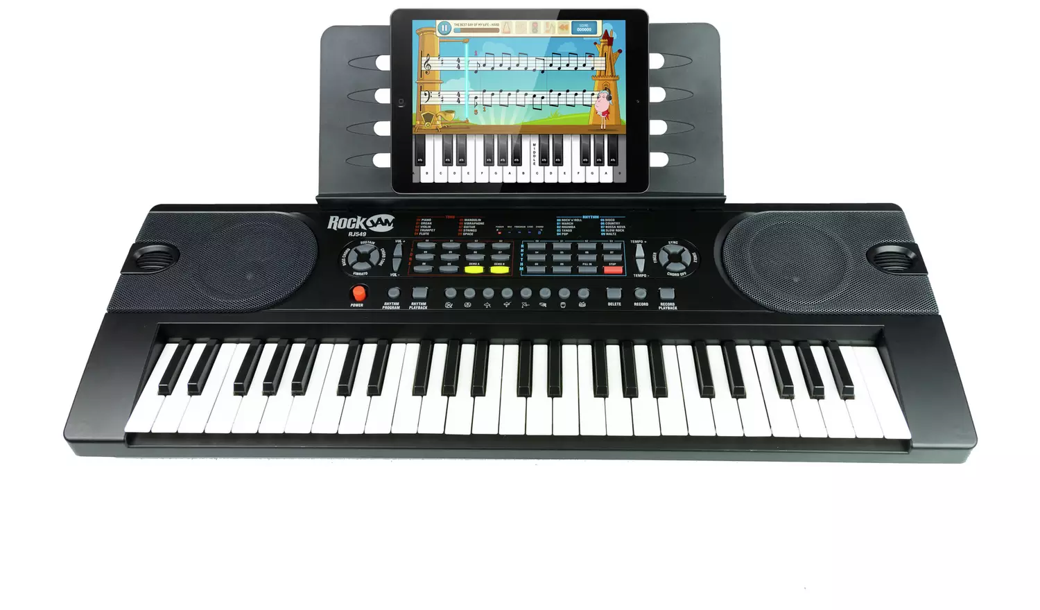 RockJam Compact 49 Key Keyboard Piano With Simply Piano App
