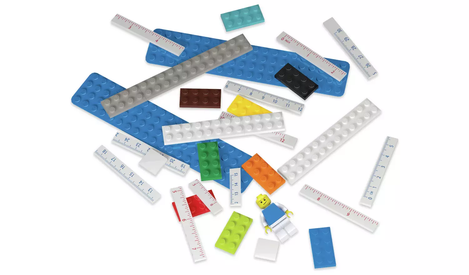 Lego 2.0 Ruler With Minifigure