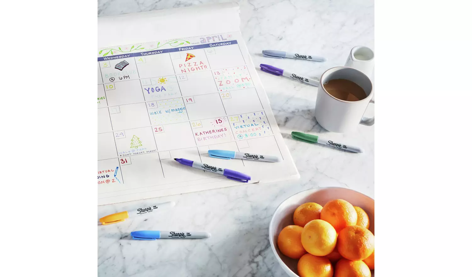 Sharpie Pack of 12 Assorted Markers - Multicolour