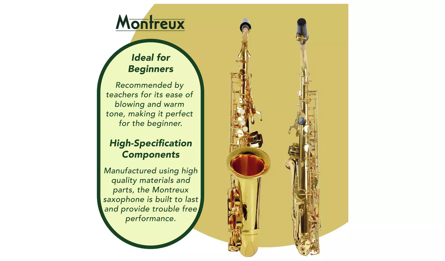 Montreux Student Alto Saxophone with Case