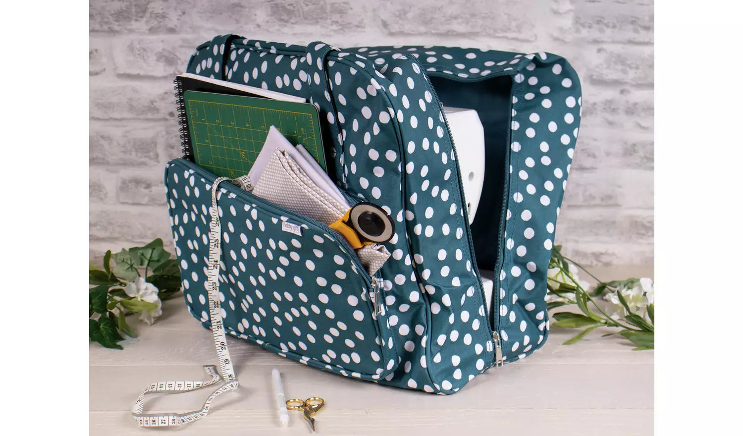 Hobby Gift Sewing Machine Carry Bag - Teal