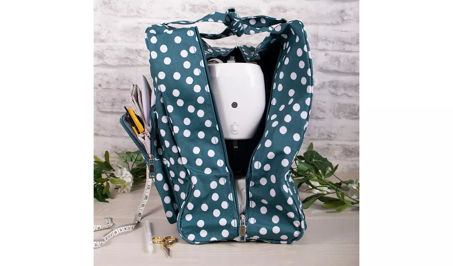 Hobby Gift Sewing Machine Carry Bag - Teal