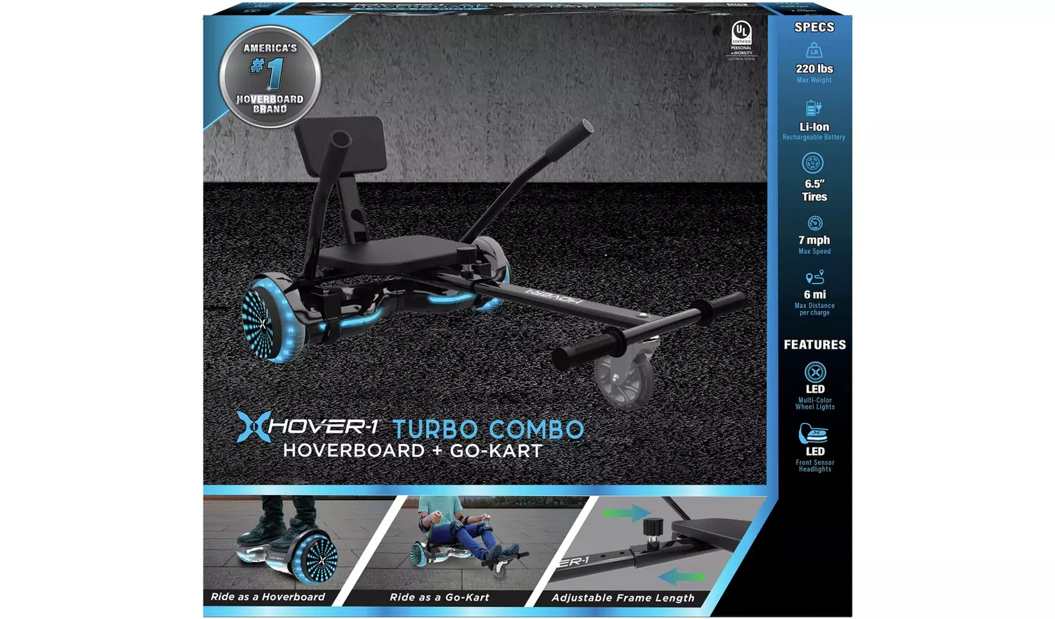 Hover-1 Turbo Combo Hoverboard and Infinity Wheels