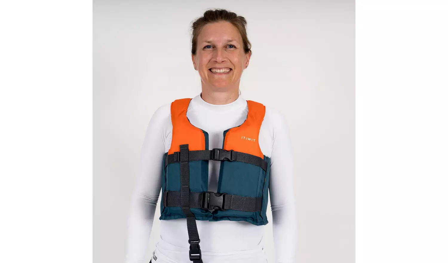 Decathlon Ba 50N Buoyancy Aid Orange/Blue - 25/40 Kg