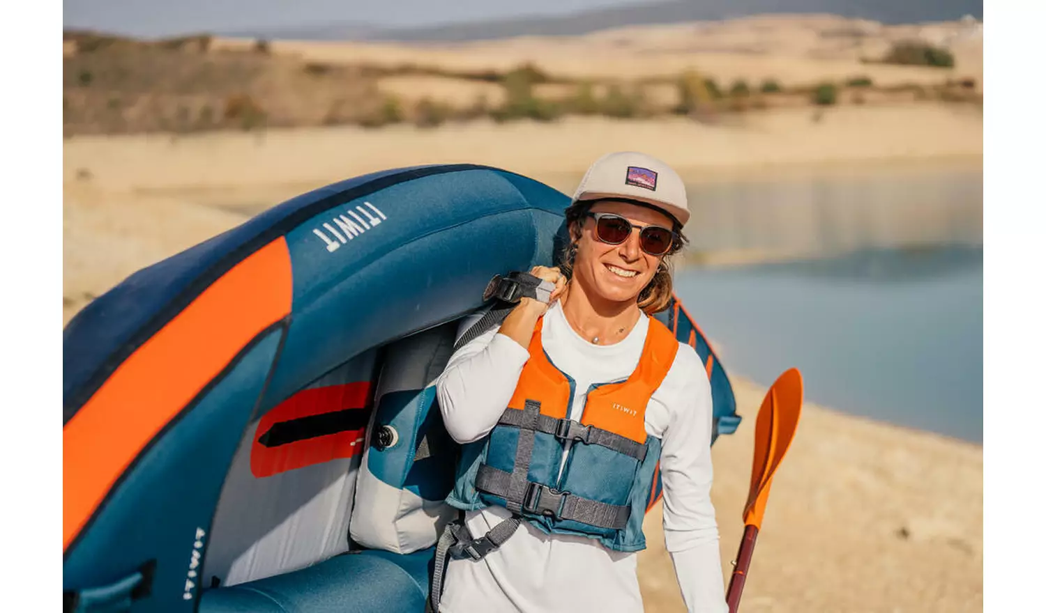 Decathlon Ba 50N Buoyancy Aid Orange/Blue - 25/40 Kg