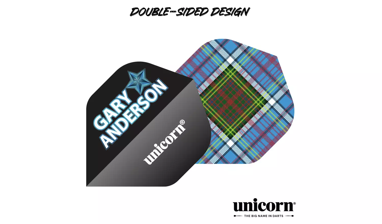 Unicorn Gary Anderson 22g Rubberised Brass Darts