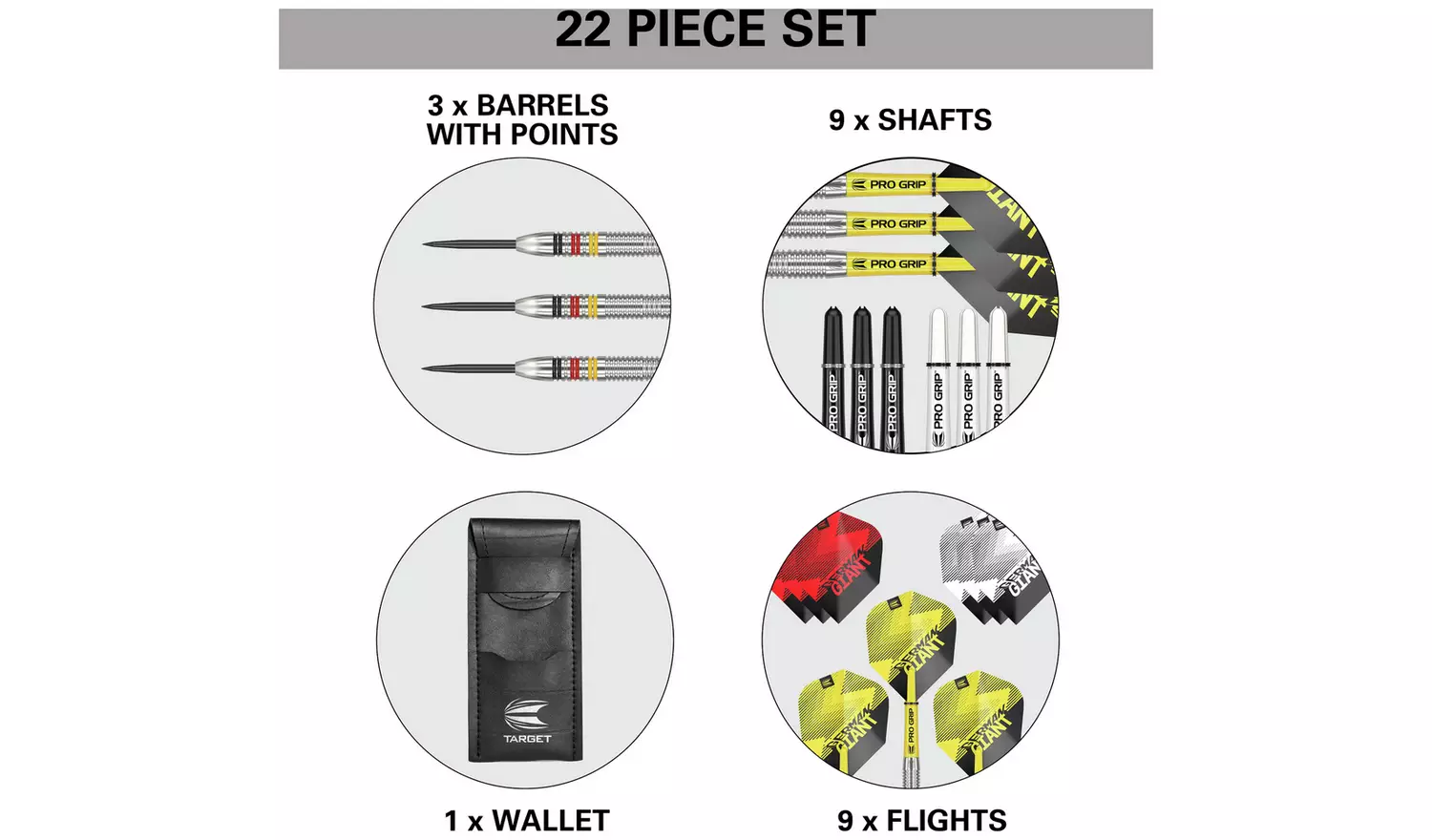 Target Gabriel Clemens 23g Tungsten Darts Set