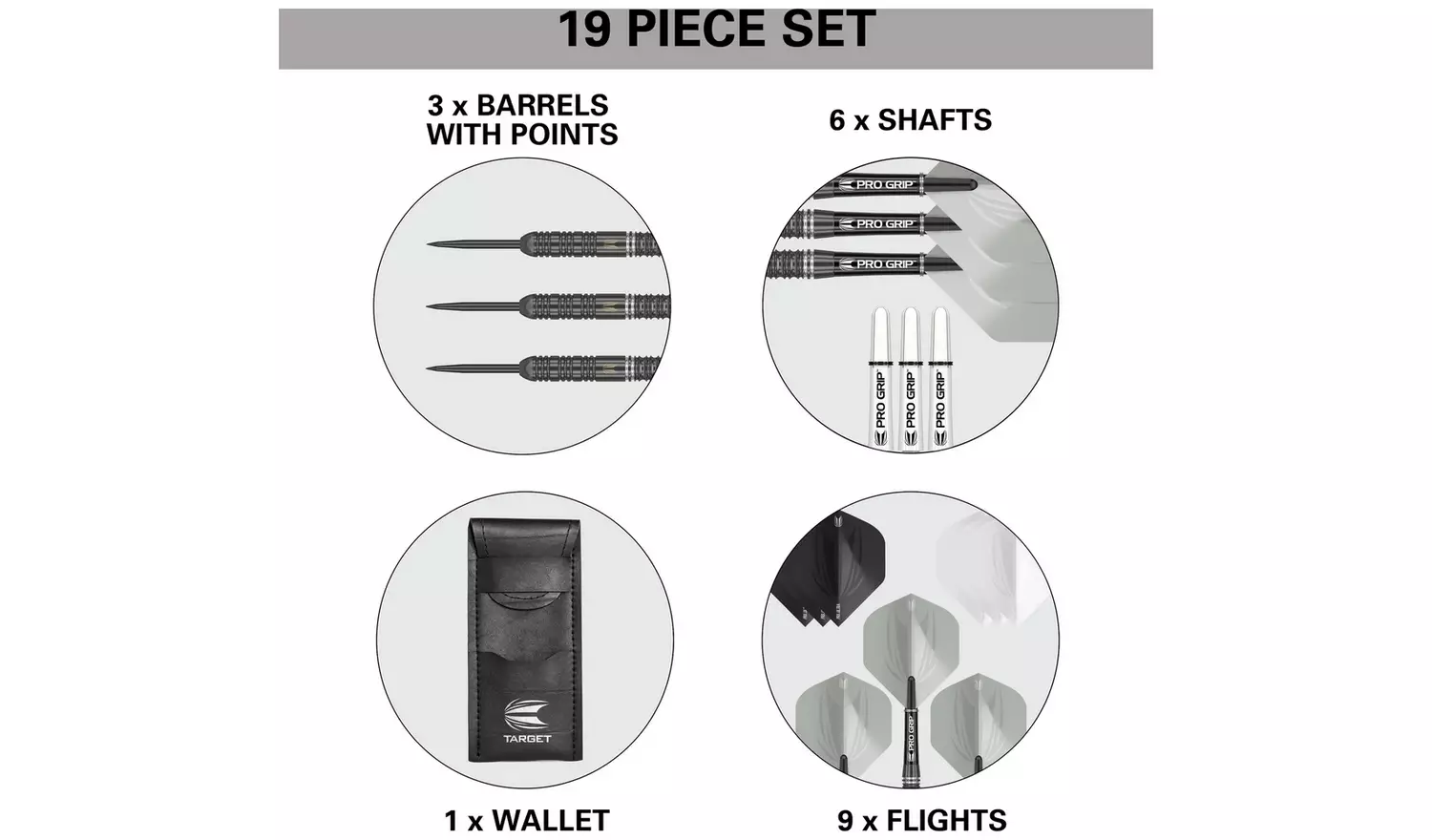 Target Ares 24g Tungsten Darts Set