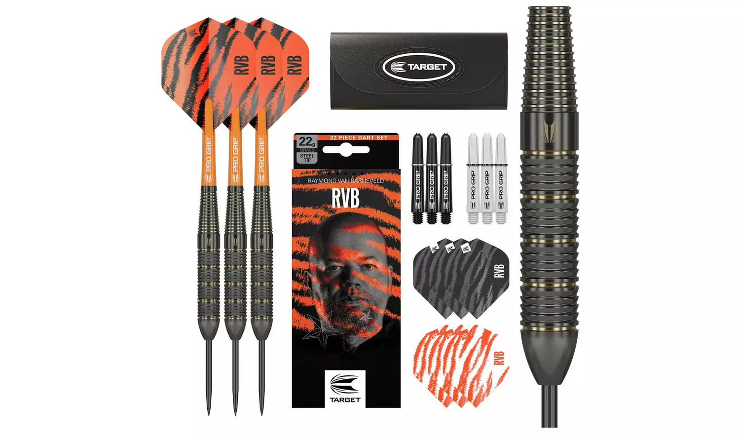 Target Raymond van Barneveld 22g Brass Darts Set