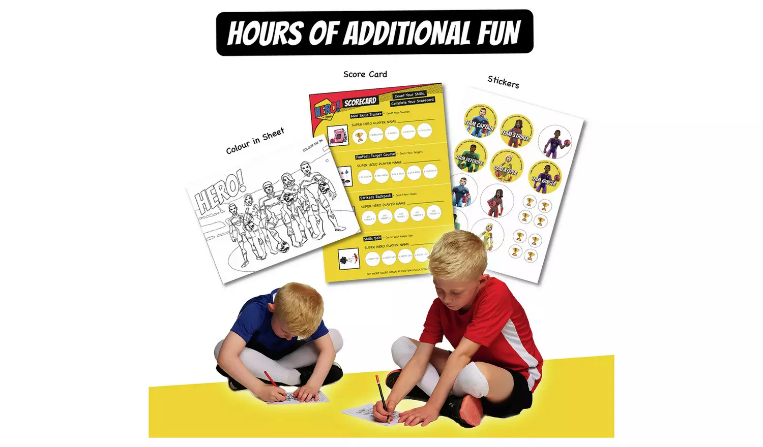 Football Flick 3.5 x 2ft Hero Strikers Goal Pack