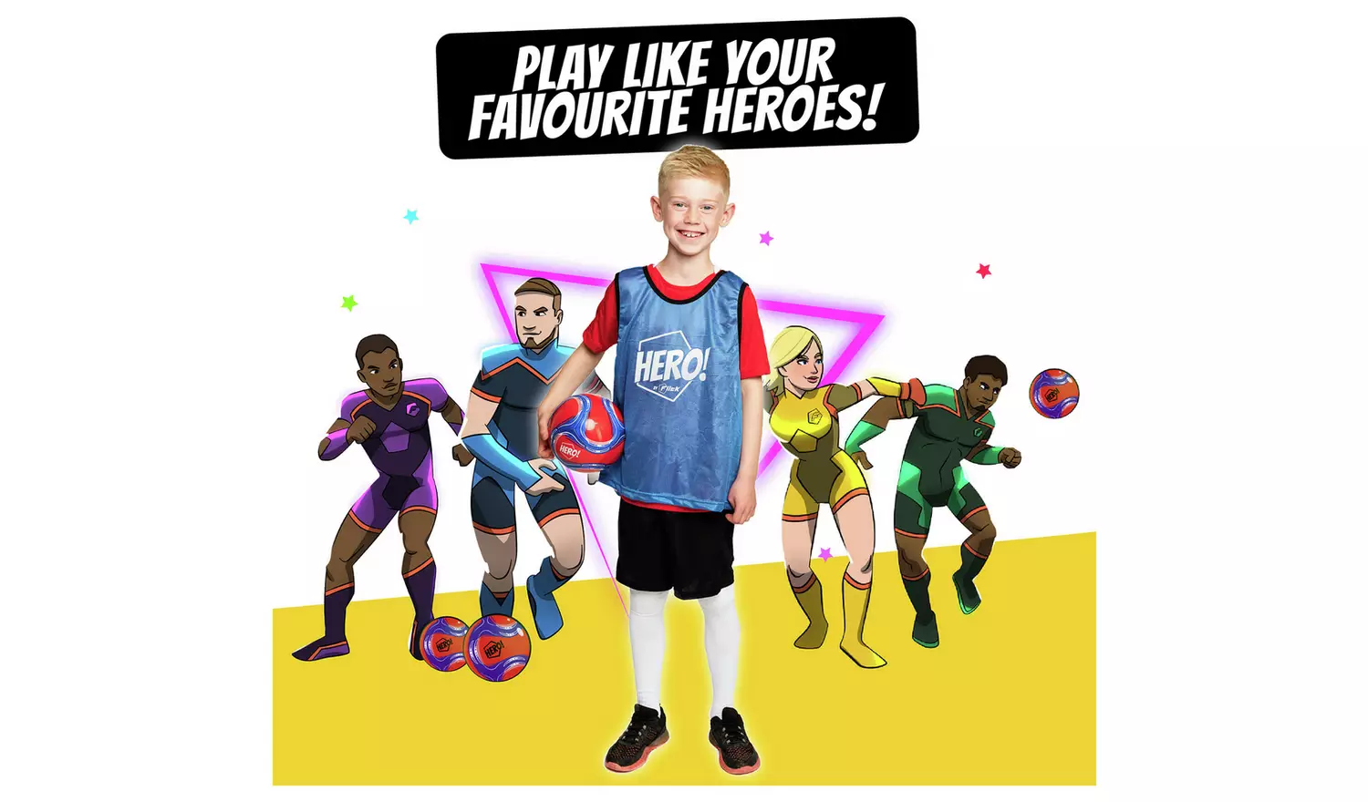 Football Flick 3.5 x 2ft Hero Strikers Goal Pack