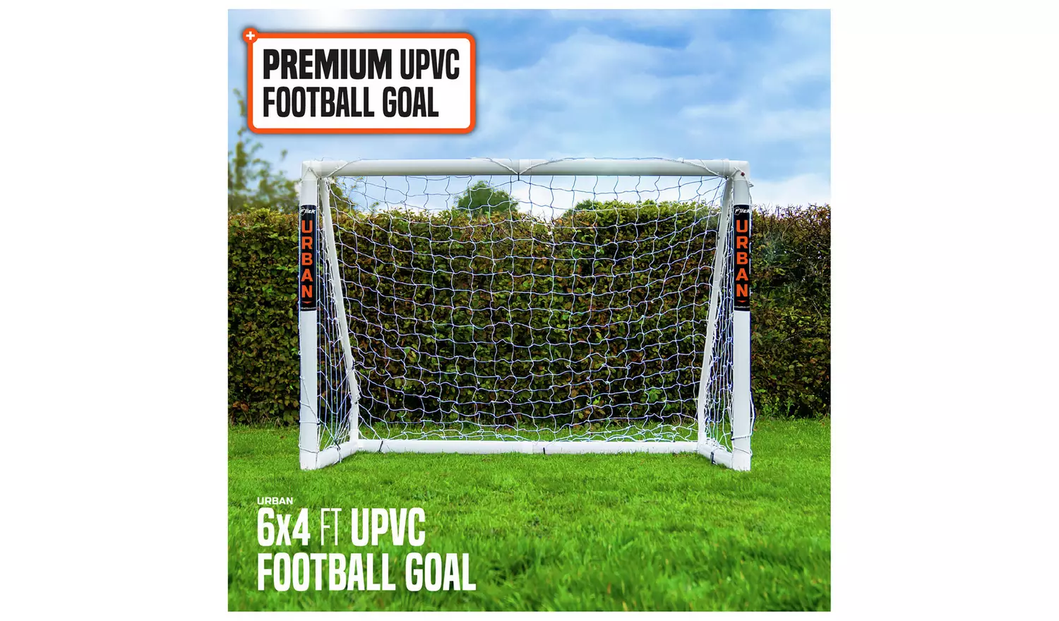 Football Flick 6' x 4' Urban uPVC Football Goal