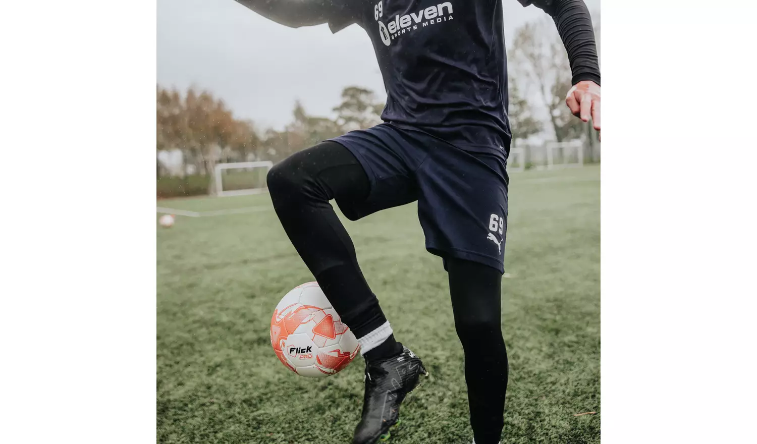 Flick Pro 90 Match Size 5 Football - Orange