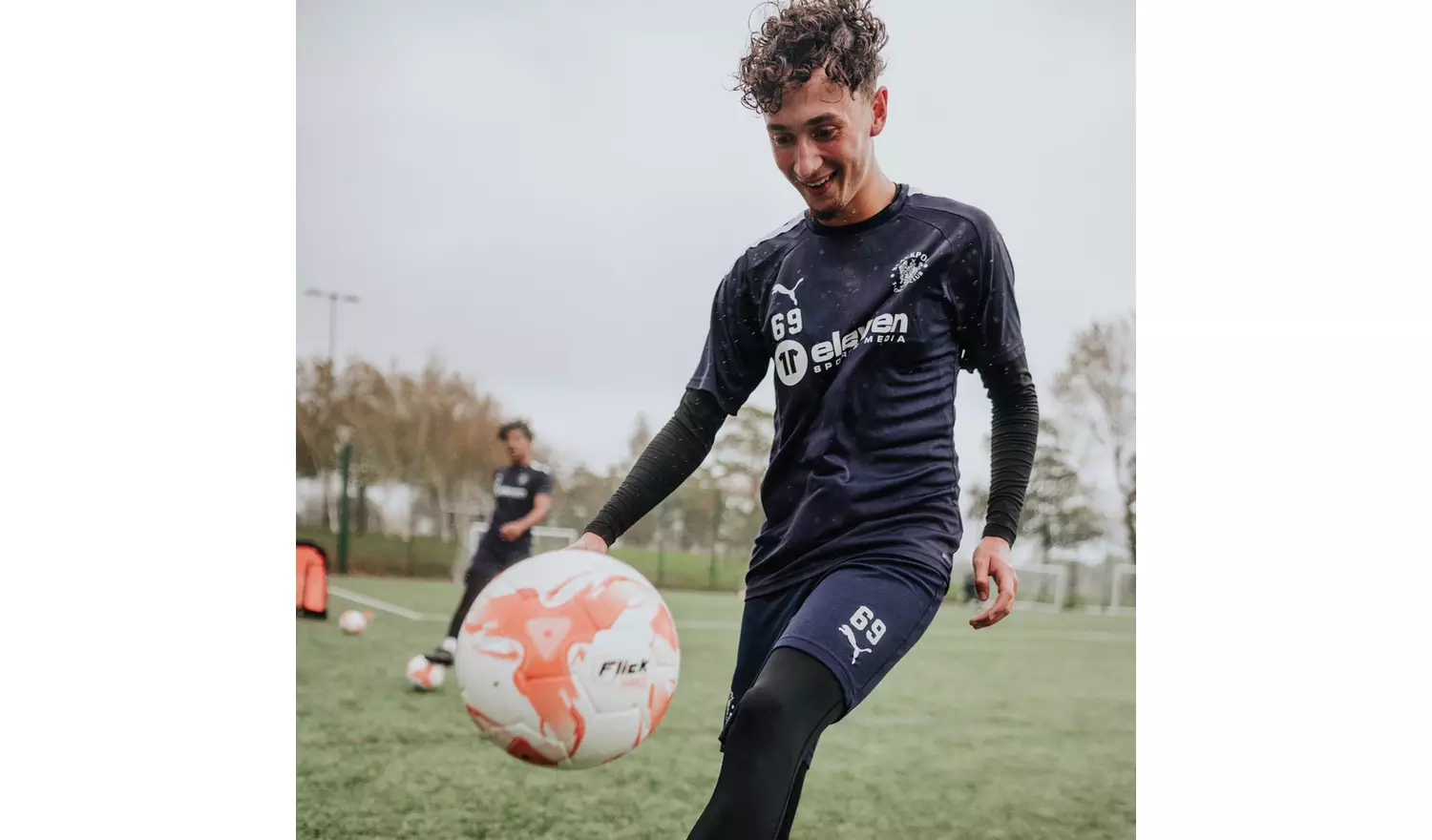 Flick Pro 90 Match Size 5 Football - Orange