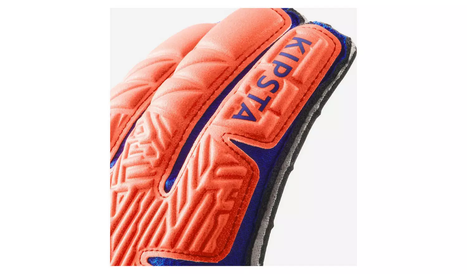 Decathlon Kids' Goalkeeper Gloves - Orange/Blue - Size 5