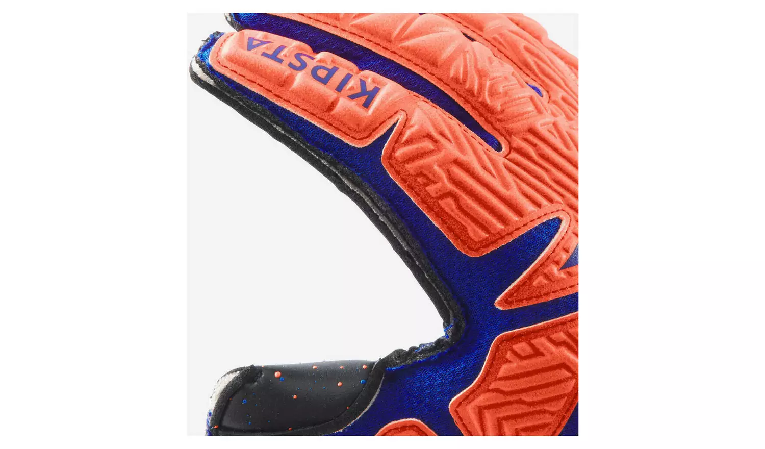 Decathlon Kids' Goalkeeper Gloves - Orange/Blue - Size 5