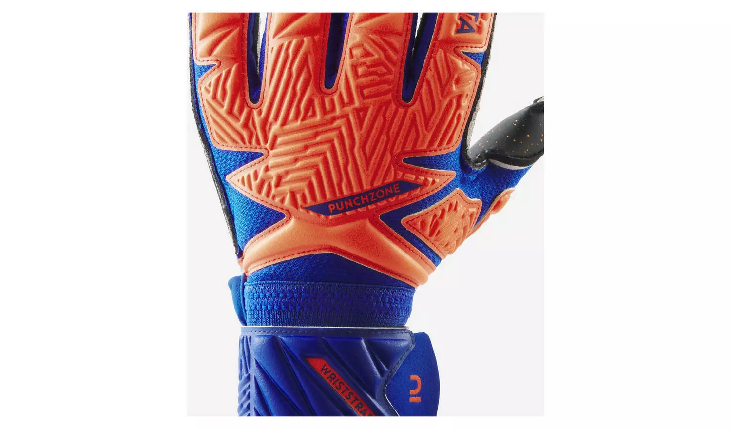 Decathlon Kids' Goalkeeper Gloves - Orange/Blue - Size 5
