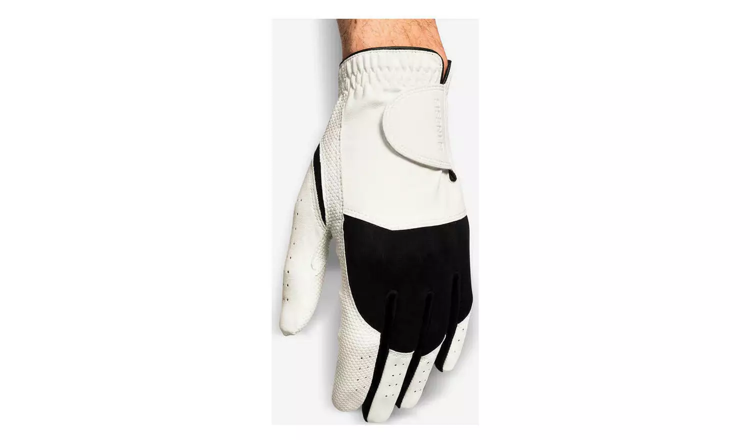 Decathlon Men's Golf Glove Right Handed White and Black 2XL