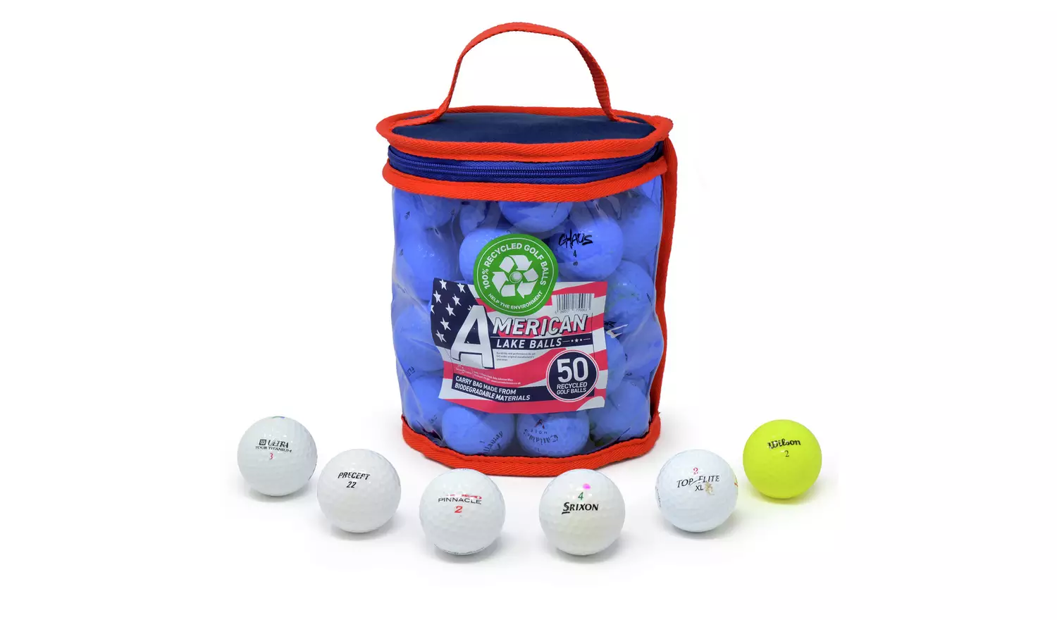 Recycled Lake Golf Balls – Pack of 50