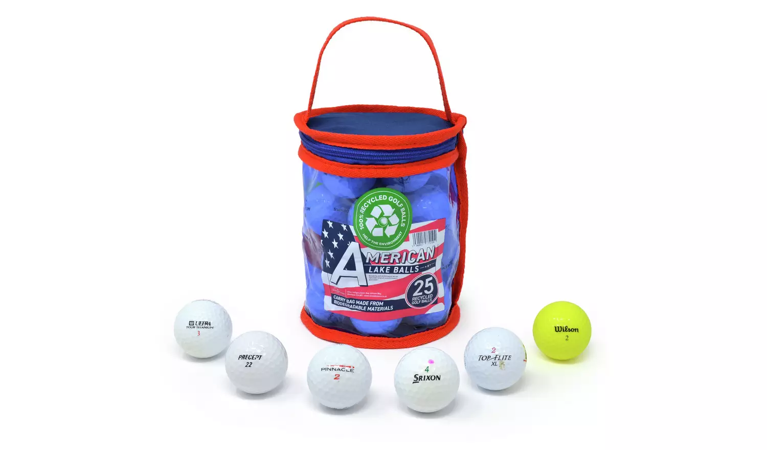 Recycled Lake Golf Balls – Pack of 25