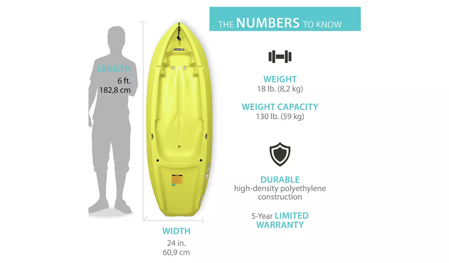 Lifetime Wave 60 Youth Kayak