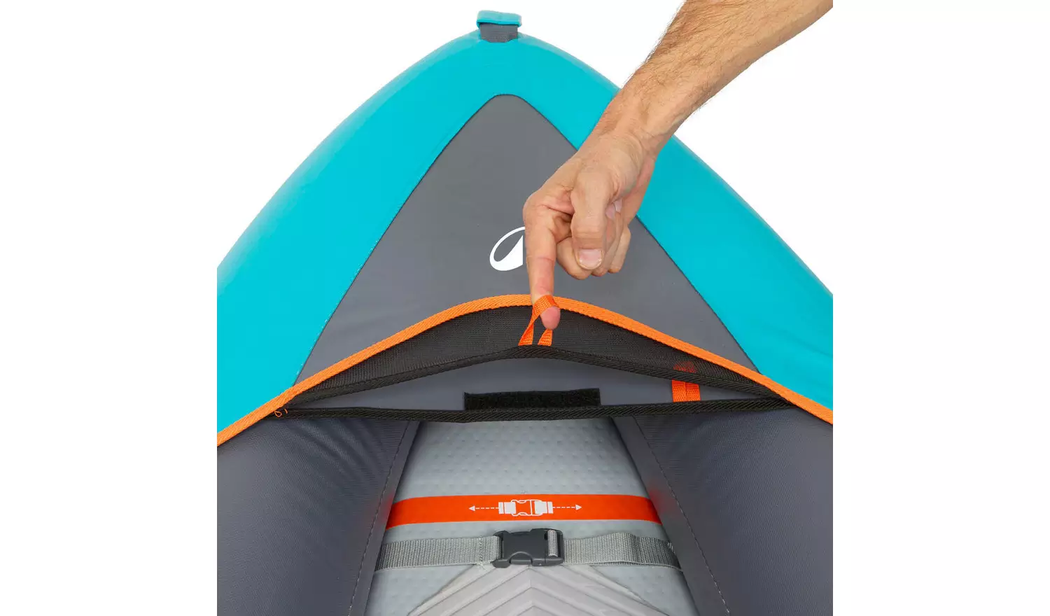 Decathlon 2/3 Person Inflatable Canoe/Kayak 100+ Blue