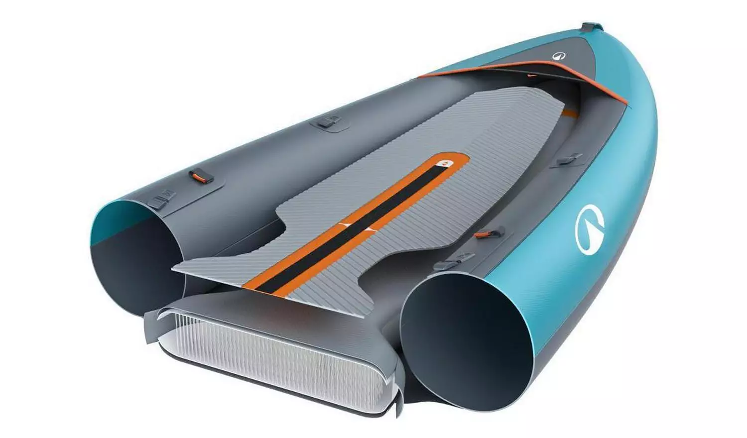 Decathlon 2/3 Person Inflatable Canoe/Kayak 100+ Blue