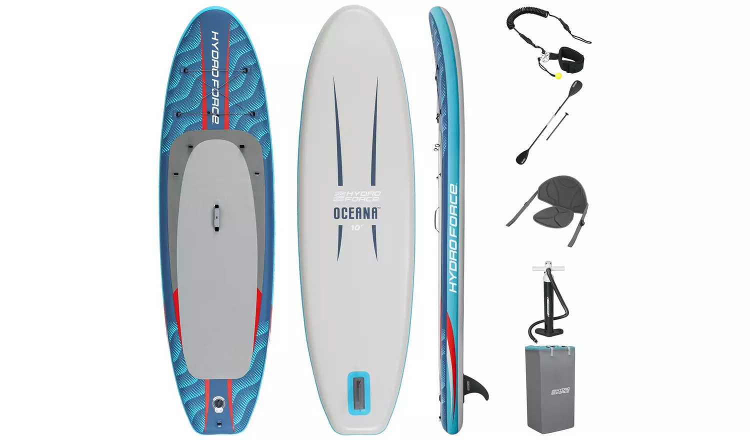 Hydro Force Oceana 10' Stand-Up Paddleboard and Kayak Set