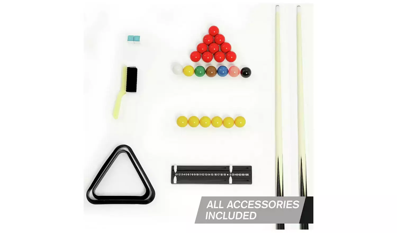 Hy-Pro 6ft Folding Snooker and Pool Table - Oak