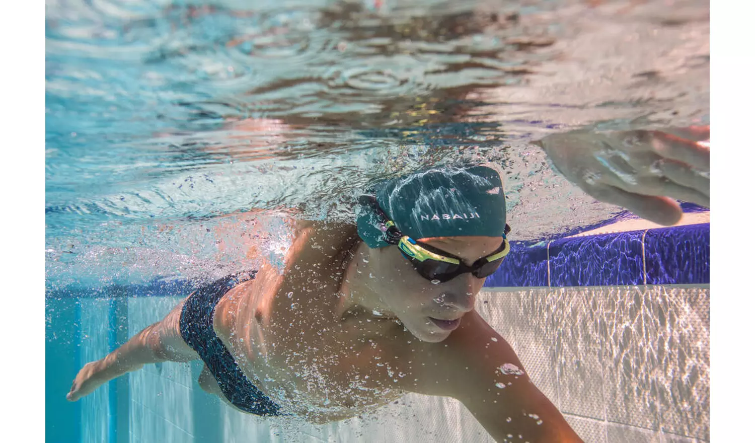 Decathlon 500 Spirit Small Goggles - Black And Yellow