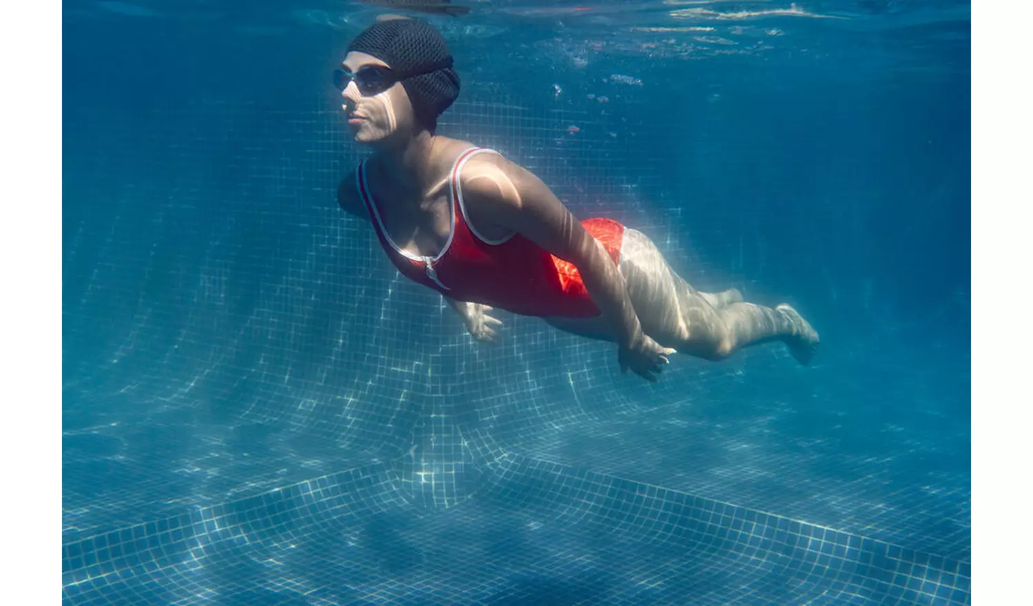 Decathlon Xbase Swimming Goggles 100 Adult - Black