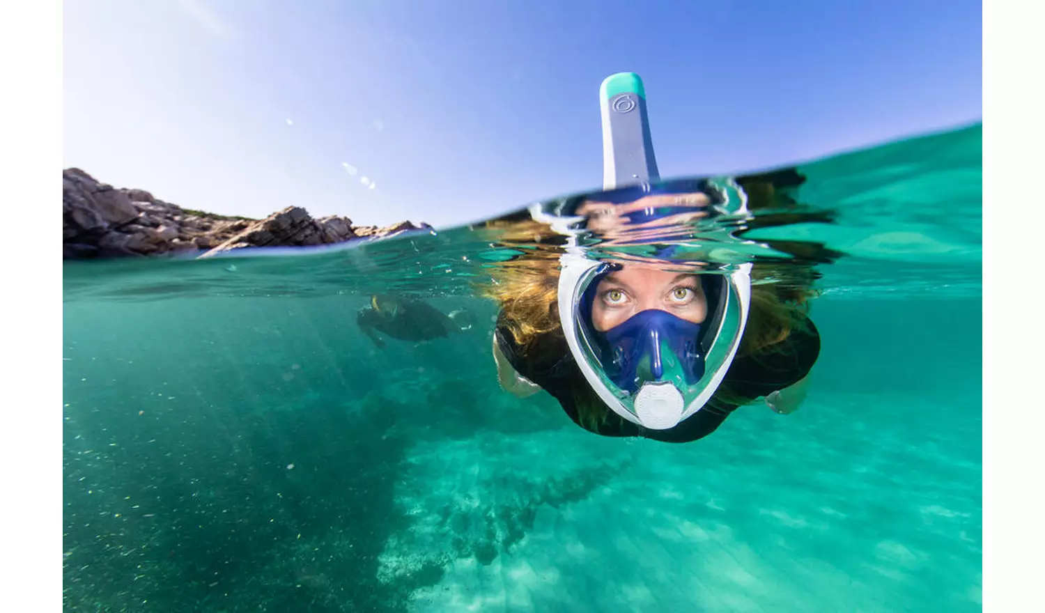 Decathlon Adult's Easybreath Surface Mask Blue Size S/M