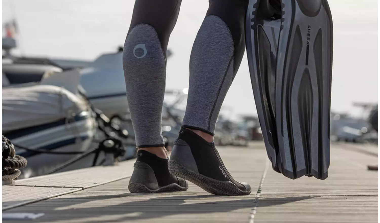 Decathlon Low Neoprene Shoes 3mm black UK 3-4