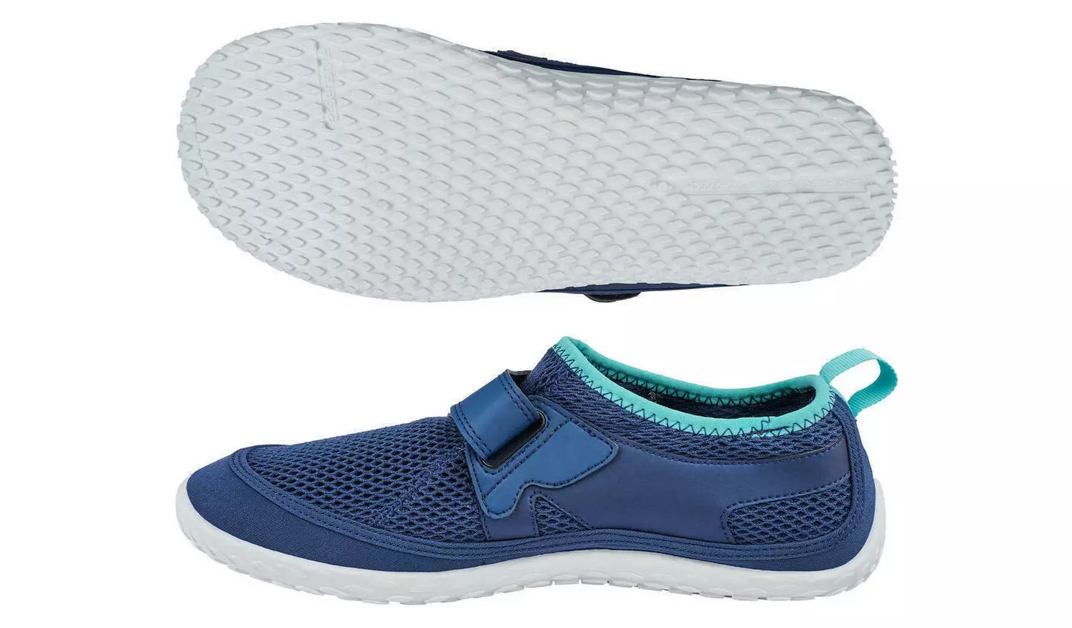 Decathlon Rip Tab Aquashoes 500 - Turquoise UK 9.5-10.5