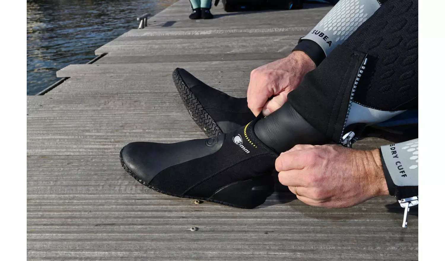 Decathlon 3mm Neoprene Diving Boots, UK Size 9.5-10.5