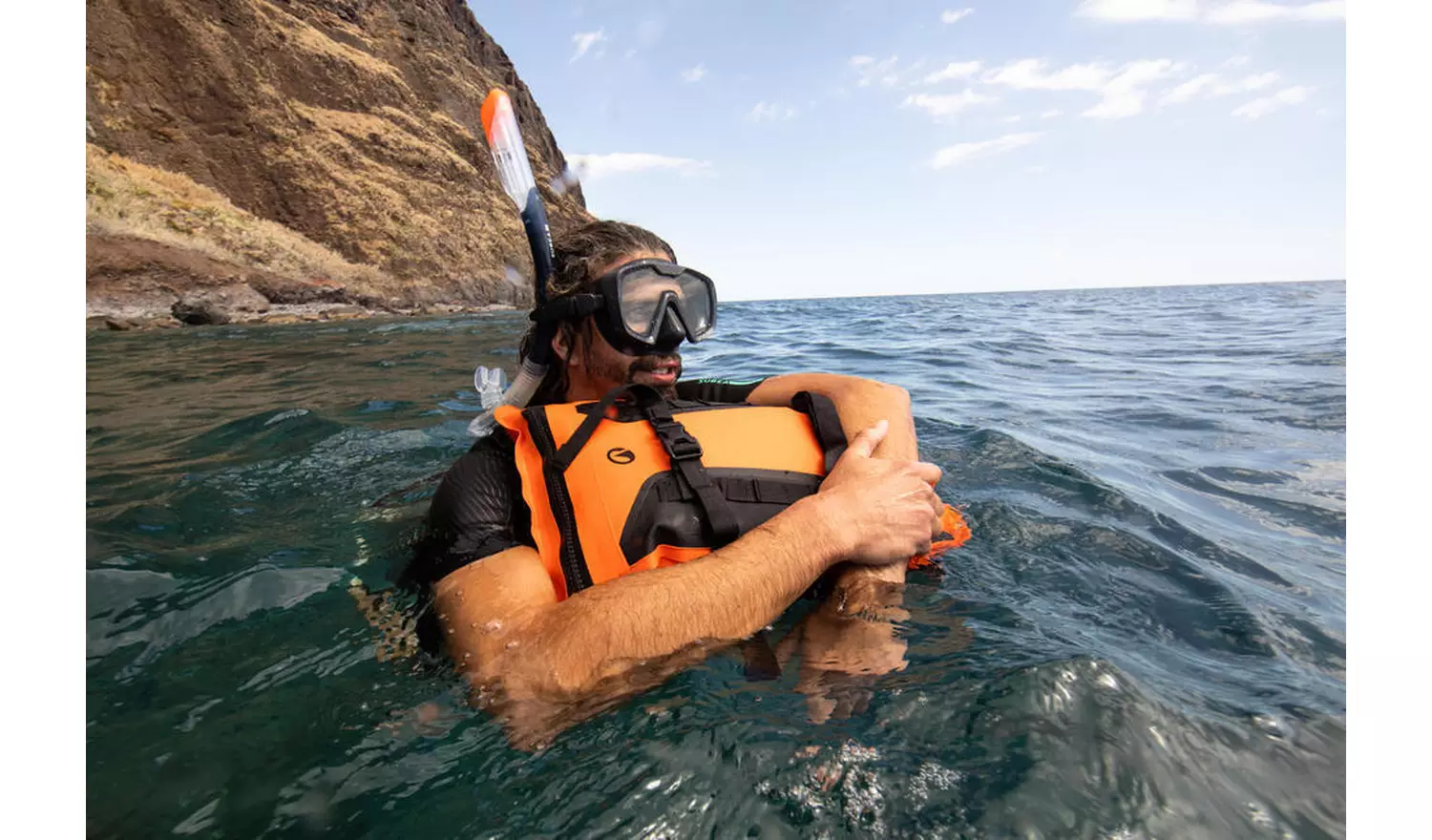 Decathlon Dry Top Diving Snorkel 100 Grey