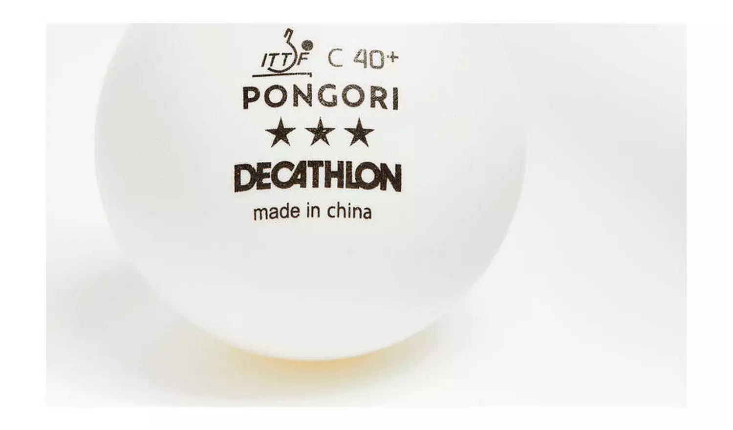 Decathlon Table Tennis Balls 900 40+ 3* C Ittf X 72 - White
