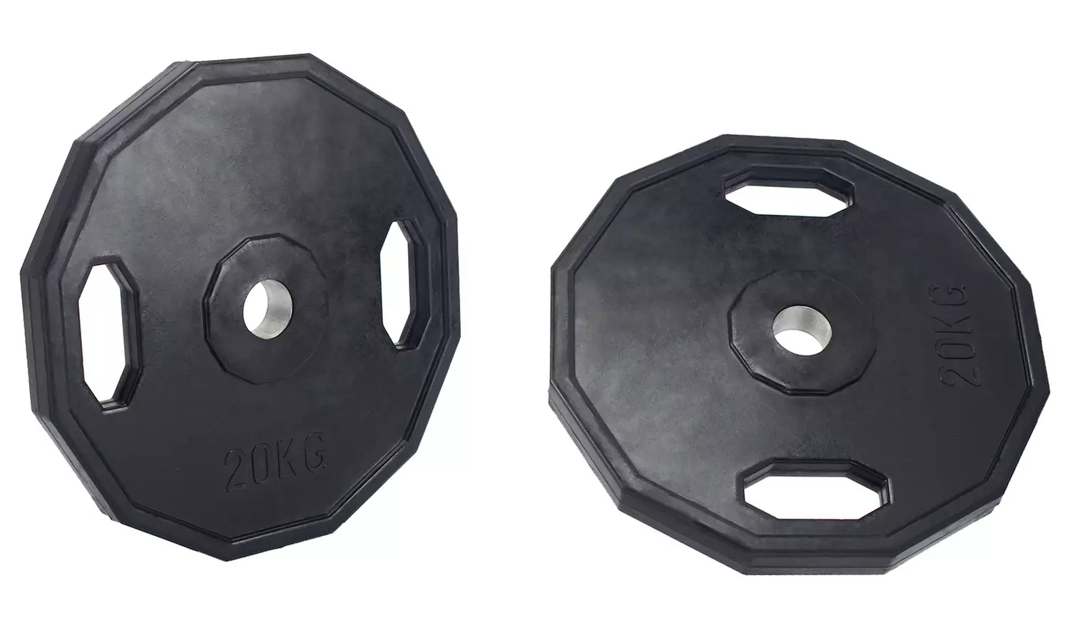 Pro Fitness Olympic Rubber Weight Plates 2 x 20kg