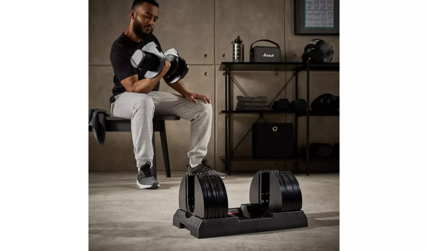 Pro Fitness Adjustable Dumbbell - 36kg