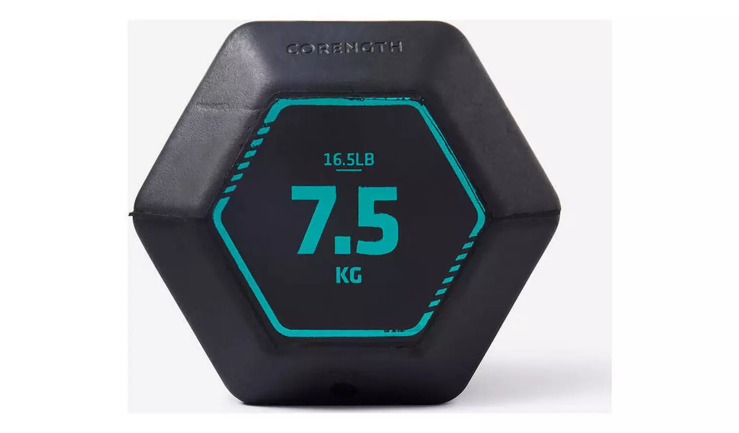 Decathlon HEX Weight Training Dumbbell 1x 7.5Kg