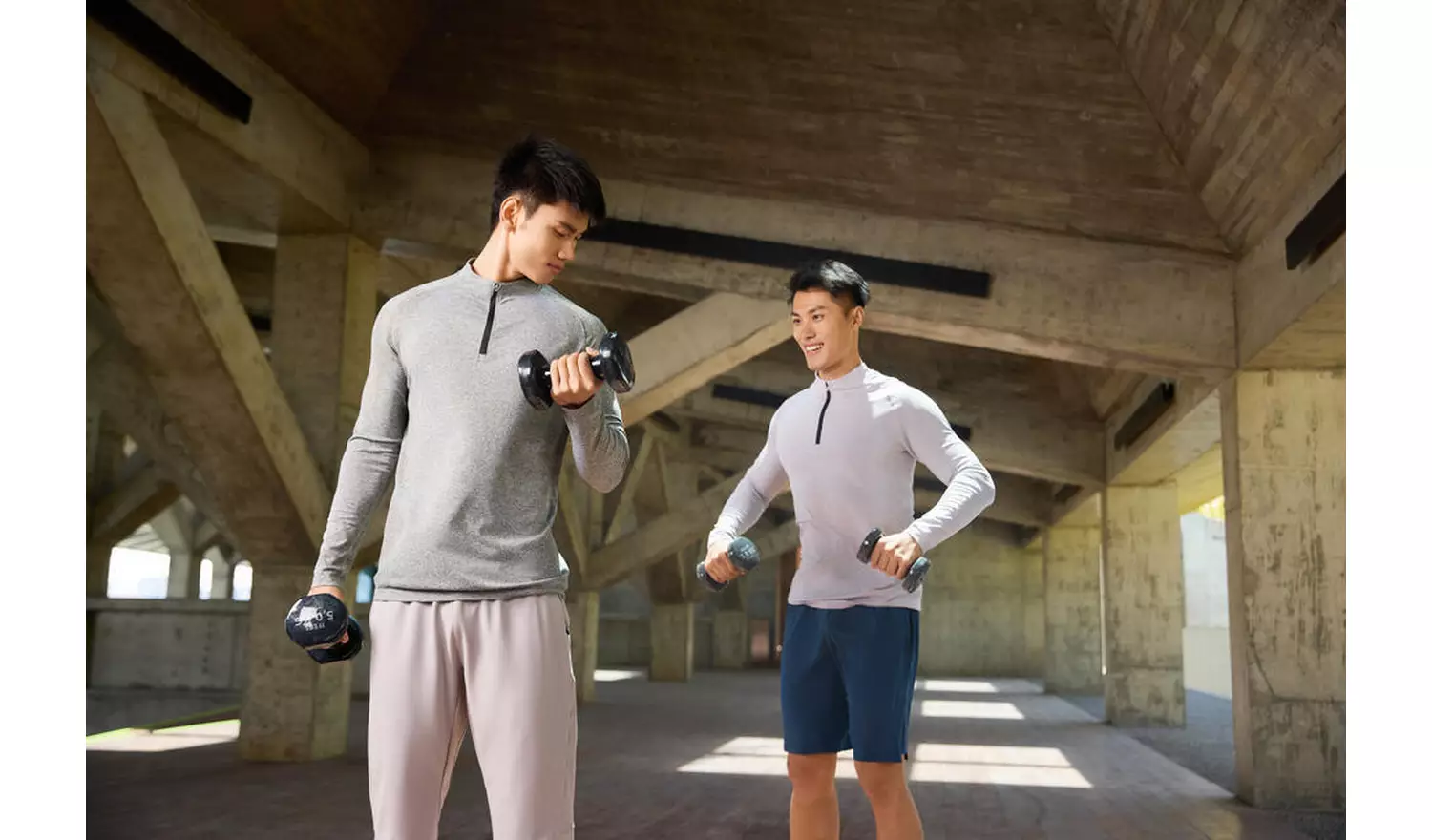 Decathlon PVC Dumbbells Set - 2 x 5kg