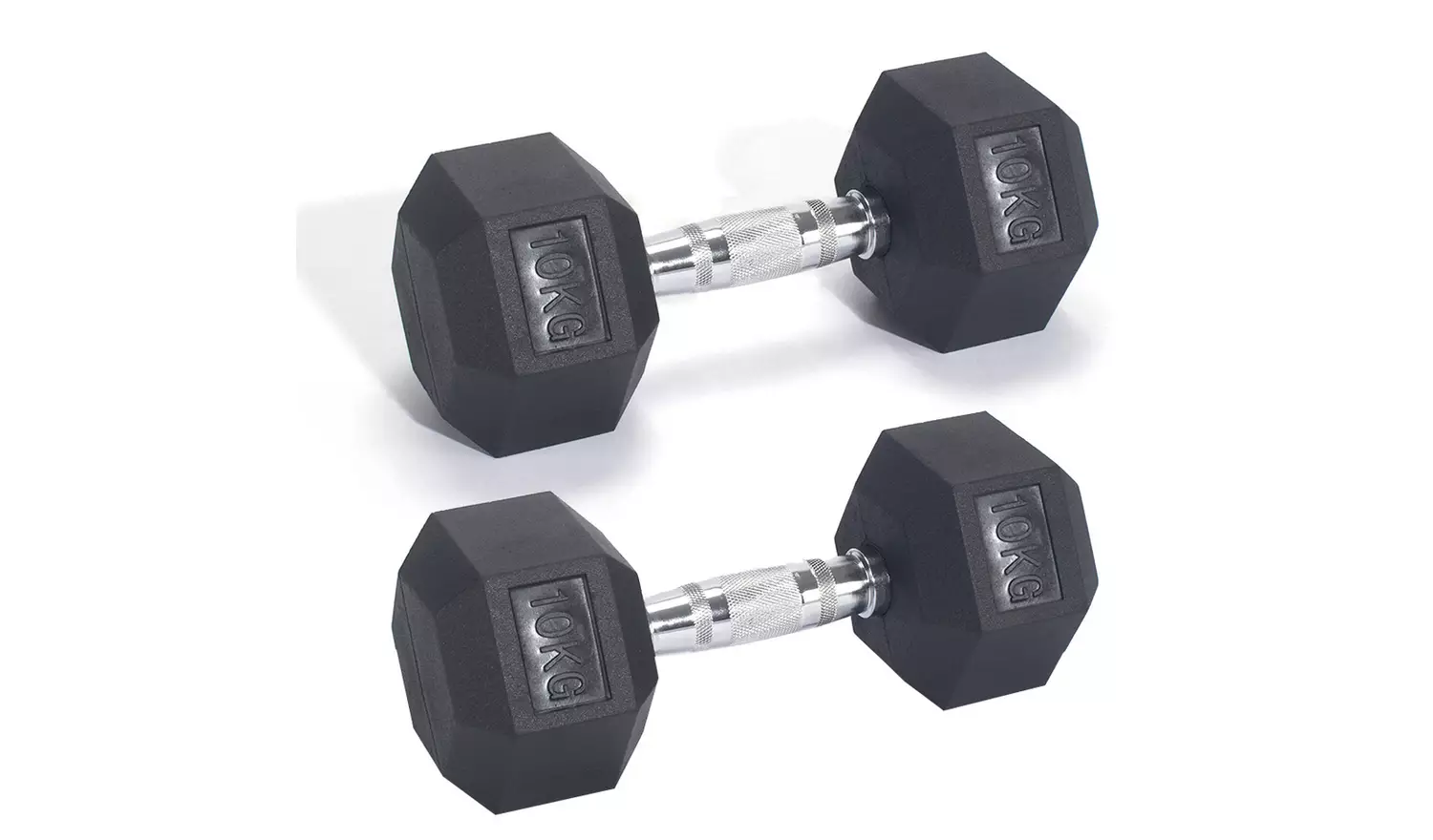 Pro Fitness 10kg Hex Dumbbell Set